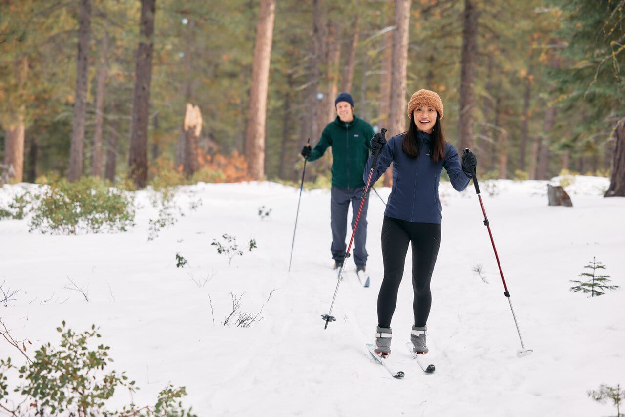 Cross-country skiing near Bend, Oregon Cross-country skiing near Bend, Oregon