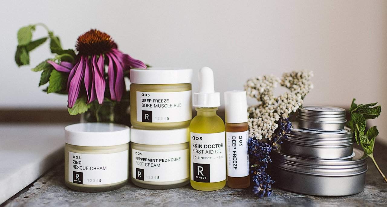 a collection of the remedy skin line 